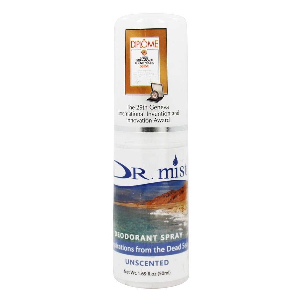 Dr. Mist Deodorant Spray Unscented 1.69 fl oz Pack of 4
