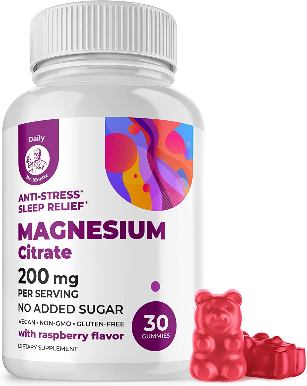 Dr, Moritz Magnesium Gummies SugarFree, Calm Supplement for Children