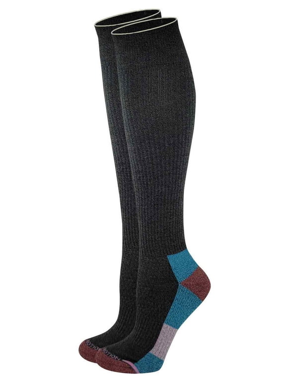 Women Outdoor Half-Cushion 8-15 mmHg Compression Knee High Socks (1 Pair)
