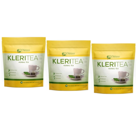 Dr. Natura Kleritea Intestinal Cleanser Herbal Tea, 30 Count - Pack of 3