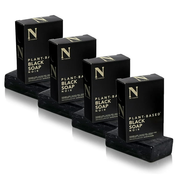 Dr. Natural Bar Soap, Soap Bars, Black, 5 oz, 4 pk