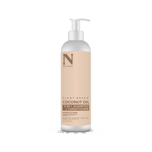 Dr. Natural Shampoo Plus Conditioner 2 -in- 1 Coconut Oil - 16oz