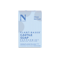 Dr. Natural Bath Soaps, Castile Gentle Bar Soap, Peppermint, 8 oz, 2 pk