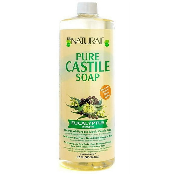 Dr. Natural Pure-castile Liquid Soap - Eucalyptus 32 Oz.