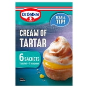 Dr. Oetker Cream Of Tartar Sachets 6 x 5g, British Import Pack of 2