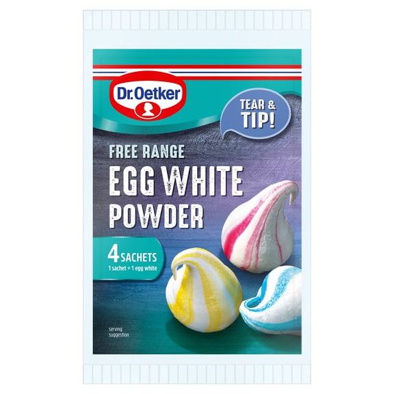 Dr.Oetker Egg White Powder Multipack Sachet 4X5g, Imported from Britain