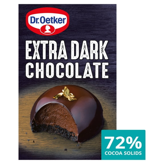 Dr. Oetker Extra Dark Chocolate 72% 100g, Imported from Britain