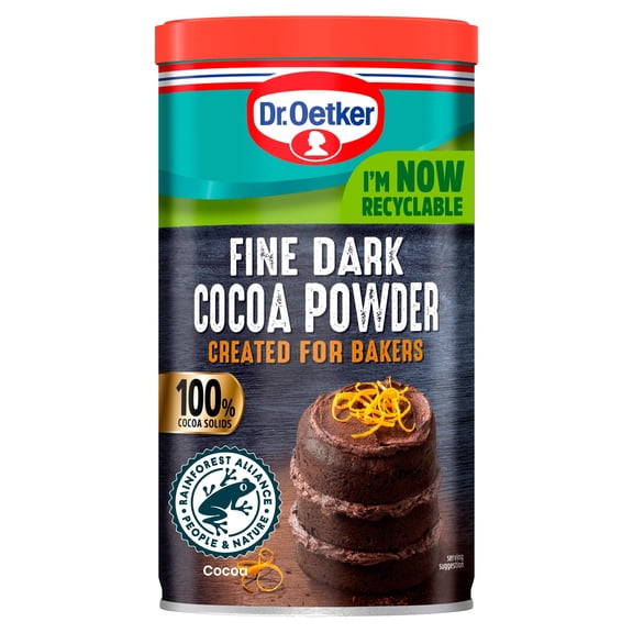 Dr Oetker Fine Dark Cocoa Powder Tub 190G, Imported from Britain