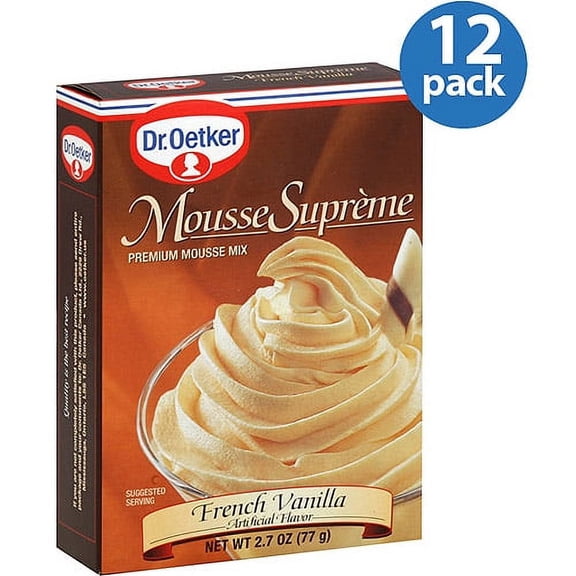 (12 Pack)Dr. Oetker French Vanilla Mousse Mix, 2.7 Oz.