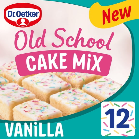 Dr. Oetker Old School Cake Mix - Vanilla 436g, Imported from Britain