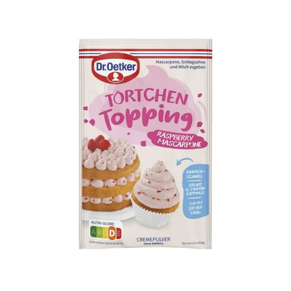 Dr. Oetker Raspberry Mascarpone Cupcake Topping