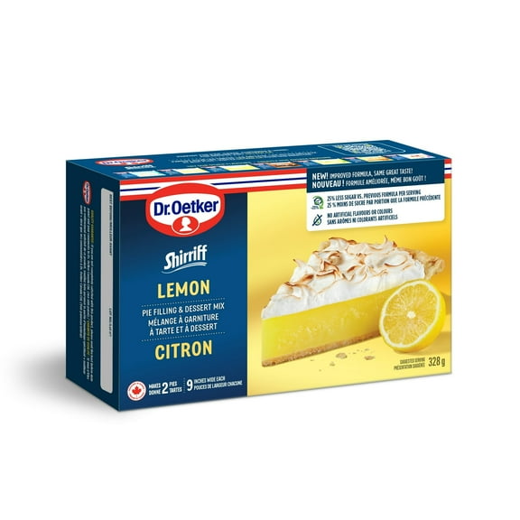 Dr. Oetker Shirriff Lemon Pie Filling & Desert Mix 328g/11.6 oz., Box