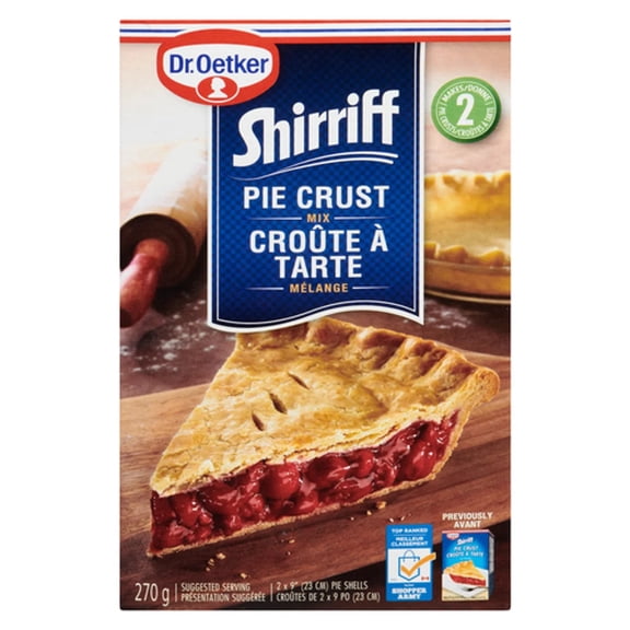 Dr. Oetker Shirriff Pie Crust Mix, Makes 2 Crusts - 270g/9.5 oz