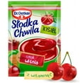 thumbnail image 1 of Dr Oetker Slodka Chwila Kisiel Smak Wisnia Cherry Jelly Mix 30g/1.06oz Packet (5-Pack), 1 of 1