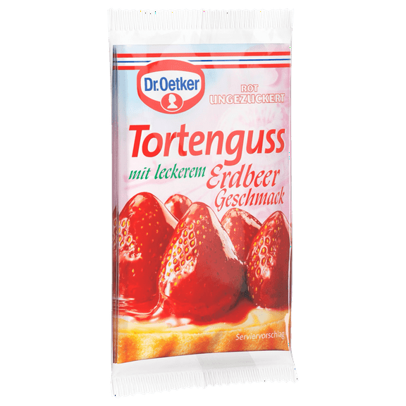 Dr. Oetker Tortenguss STRAWBERRY cake glaze - 3 pc./12.5 g