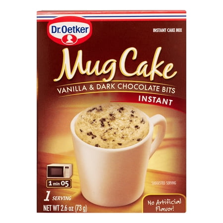 Dr. Oetker Vanilla & Dark Chocolate Bits Mug Cake Mix, 2.6 Oz