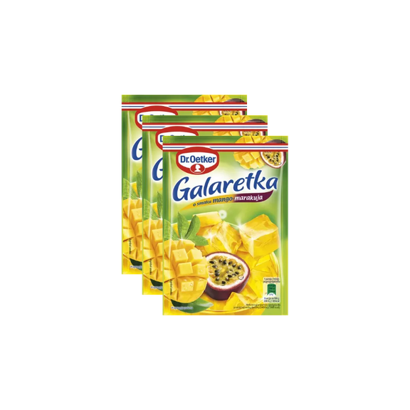 Dr. Oetker instant jello MANGO PASSIONFRUIT Flavor - 3pc./12 servings