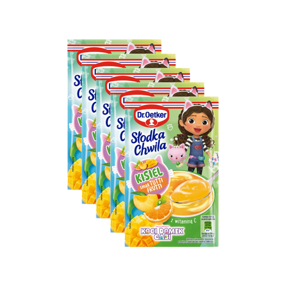 Dr. Oetker instant jelly dessert TUTTI FRUTTI flavor -5pc-