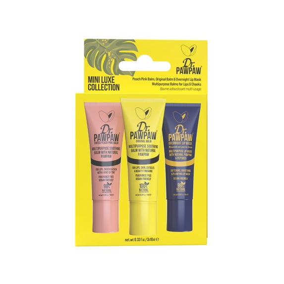 Dr PAWPAW Mini Luxe Lip Balm Trio, 3 piece set