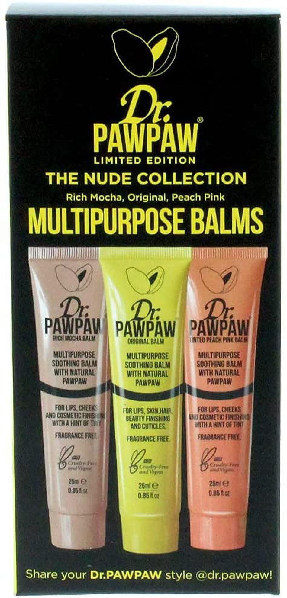 Dr. PAWPAW MultiPurpose Balm No Fragrance Balm, For Lips, Skin, Hair, Cuticles, Nails, and