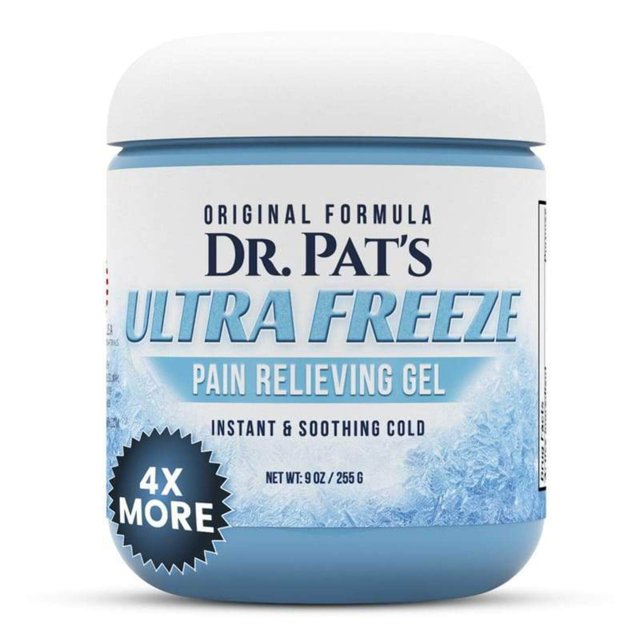 Dr. Pat’s Ultra Freeze Menthol Pain Relieving Gel For Sore Muscles, 9