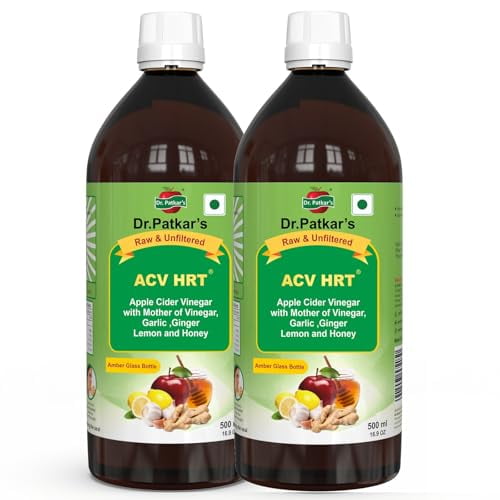 Dr. Patkar's Apple Cider Vinegar Garlic,Ginger,Lemon And Honey (Pack Of 2)(500 Ml)