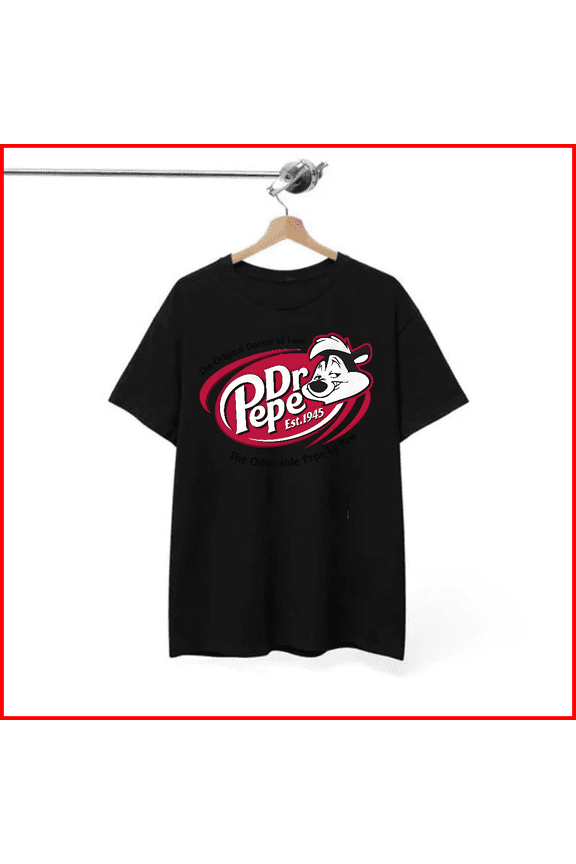 Dr Pepe Le Pew Doctor Love Funny Cartoon Character Skunk T-Shirt V1130748n, S - 5XL