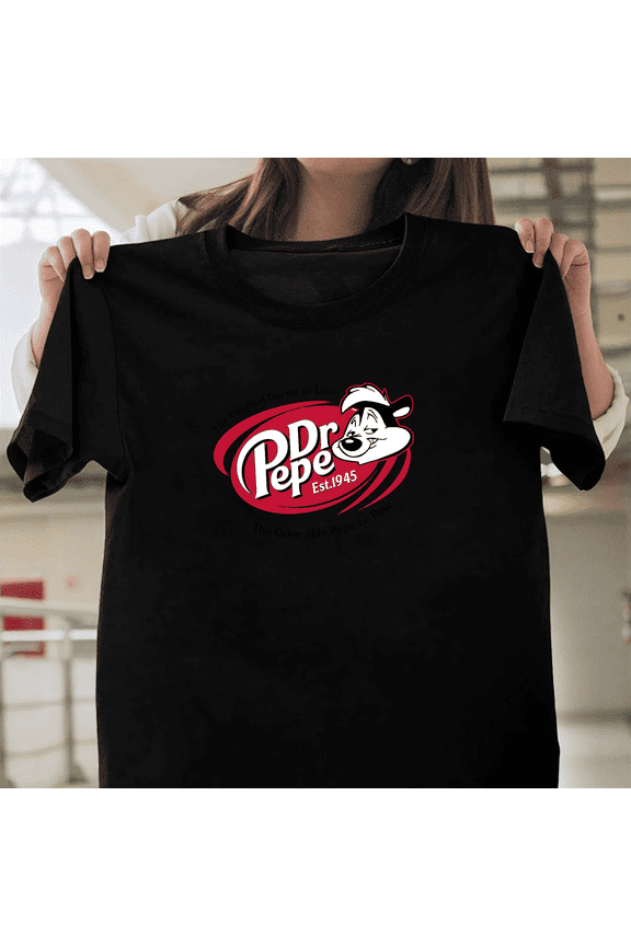 Dr Pepe The Original Doctor Of Love Pepe Le Pew Looney Tunes Skunk Retro V50221 Unisex T-Shirt, Size Up to 5XL