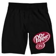thumbnail image 1 of Dr Pepper 23 Logo Men's Black Sleep Pajama Shorts-Medium, 1 of 7