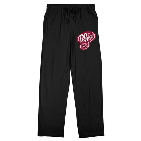 Dr Pepper 23 Men's Black Sleep Pajama Pants-Large