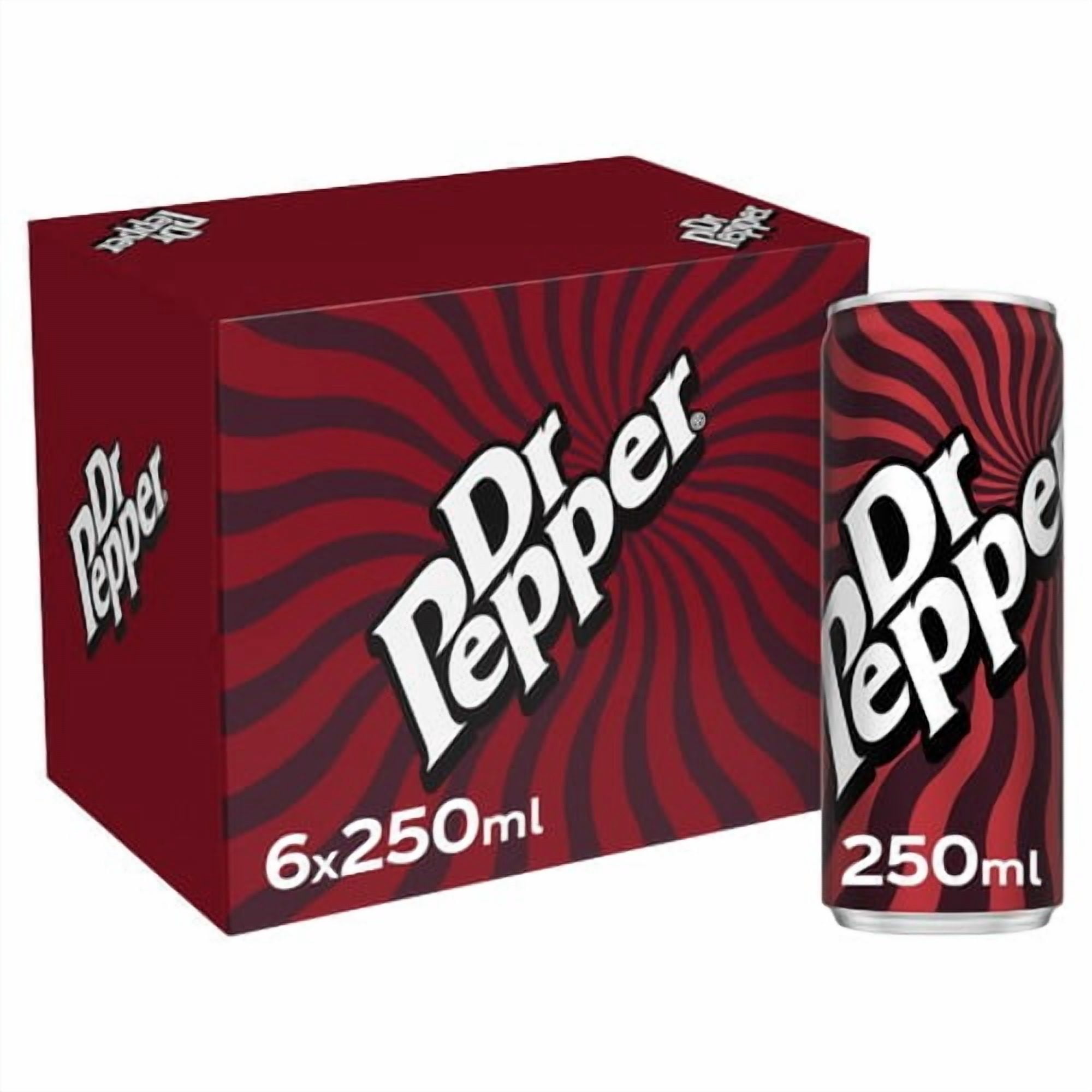 Dr Pepper 6 x 250ml, British Import (Pack of 2)