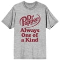 thumbnail image 1 of Dr Pepper Always One Of A Kind Women's Heather Gray T-shirt-Small, 1 of 3