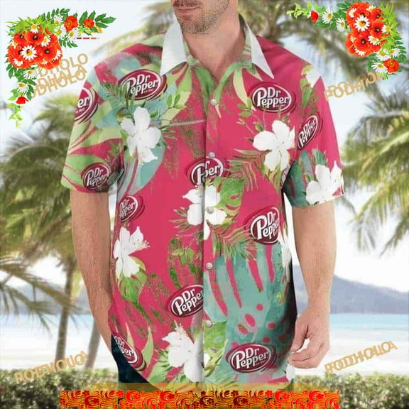 Dr Pepper Beer Funny Hawaiian Shirt, Gift For Beach Trip