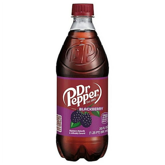 Dr. Pepper Blackberry 20 Ounce Bottles - Case of 24