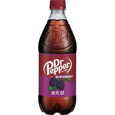 Dr Pepper Blackberry Soda Pop, 20 fl oz, Bottle