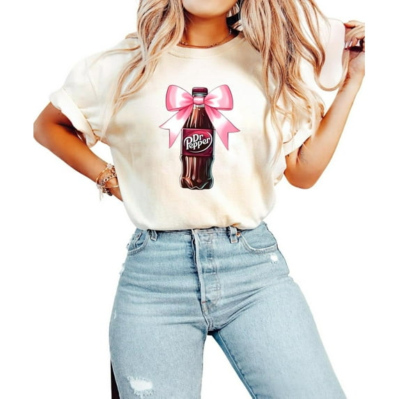 Dr.Pepper Bow Bottle COMFORT COLOR T-SHIRT HOT SALE - NEW!, for men & women, up to size 4XL