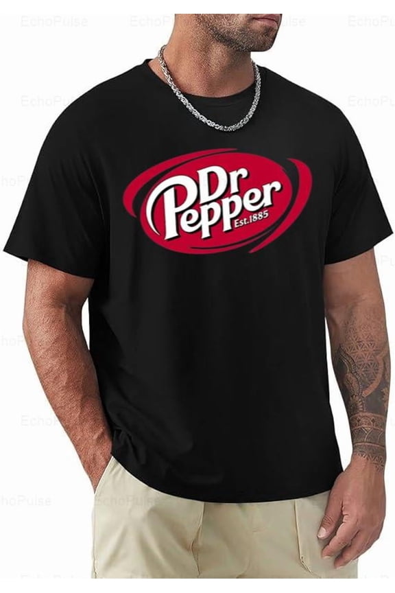 Dr Pepper Classic Soda Soft Drink Logo Vintage Graphic T-ShirtPlus Size S–5XL Available