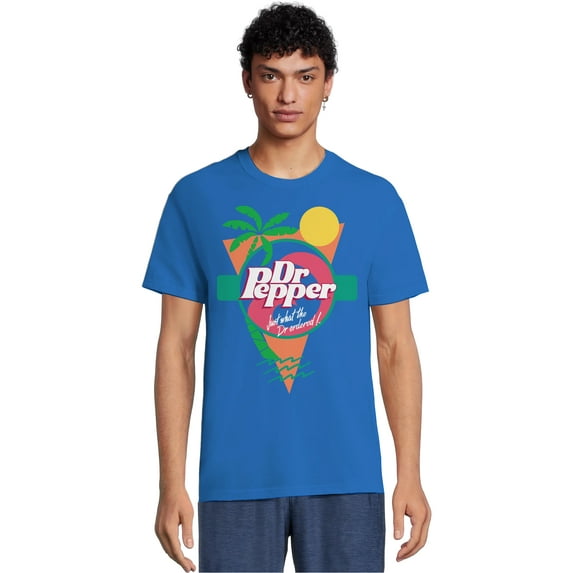 Dr. Pepper Club Men's & Big Men's Graphic Tee Shirt, Sizes S-3XL