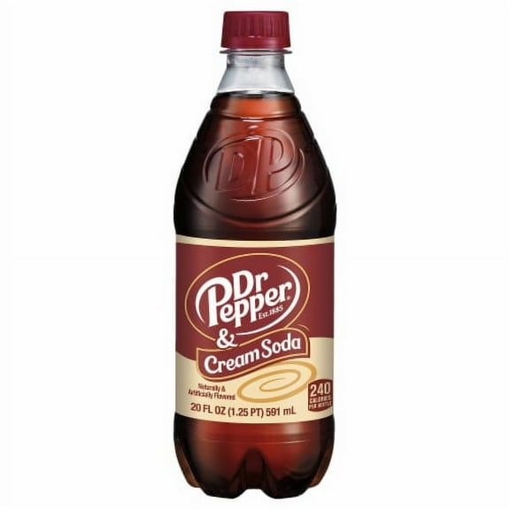 Dr Pepper & Cream Soda Bottle 20 fl oz.