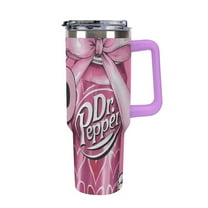 Dr.Pepper Cute cartoon car mug travel mug with handle and straw 40oz
