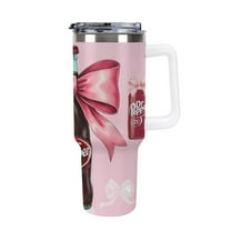 Dr.Pepper Cute cartoon car mug travel mug with handle and straw 40oz