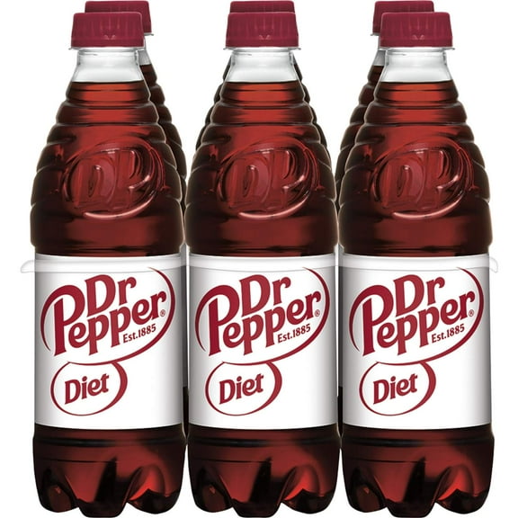 Dr Pepper Diet Soda .5 L Bottles - 6 pk
