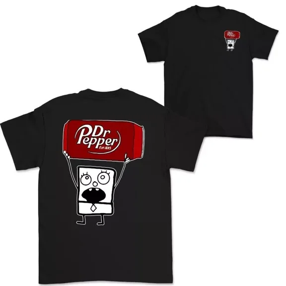 Dr Pepper Doodlebob T-Shirt - Graphic Unisex