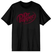 Dr Pepper Est. 1885 Maroon Logo Mens Black Graphic Tee-XXL