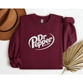 thumbnail image 1 of Dr Pepper Est 1885 Sweatshirt, Dr Pepper Soda Lover Crewneck, Dr Pepper Gift,Maroom Color,Size 3XL, 1 of 5