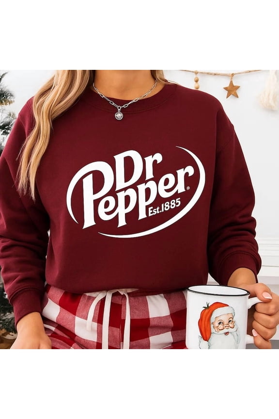 Dr Pepper Est 1885 Sweatshirt, Soda Sweatshirt, Dr Pepper Soda Sweater, Cute Dr Pepper Shirt, Soda Lover Gift, Dr. Pepper Crewneck Sweatshirt, Multiple Colors, Size S-5XL