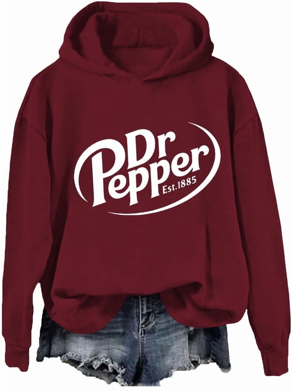 Dr Pepper Hoodie Women Men Dr Pepper Sweatshirt Long Sleeve Pullover Shirts
