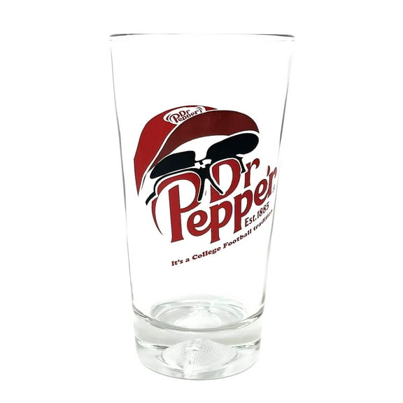Dr. Pepper Larry Culpepper Football Pint Glass - 16 Ounces
