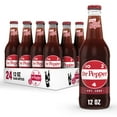 thumbnail image 1 of Dr Pepper Made with Sugar, 12 fl oz glass bottles, 24 pack, 1 of 12