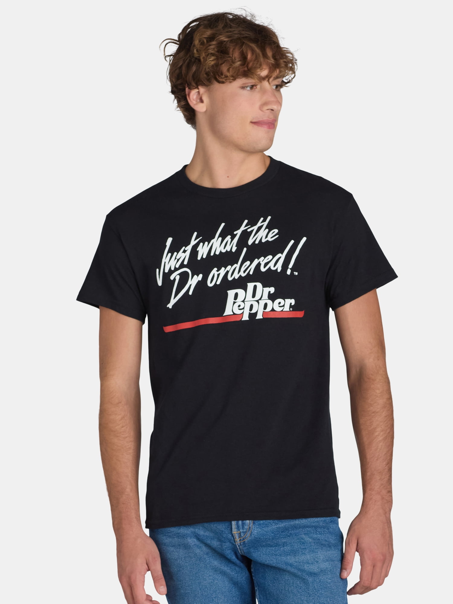 Dr. Pepper Men's & Big Men's Cotton Graphic Tee Shirt, Sizes S-3XL